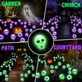 thumbnail image 7 of Inadays Halloween Decorations Outdoor Halloween Decor Solar Scary Eyeball Lights 2Pack 16LEDs Waterproof Purple Eyeball Swaying Firefly Light With 2 Modes For Garden/Yard/Patio/Party Decor, Green, 7 of 7