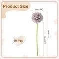 thumbnail image 2 of Uxcell 10 piezas de flores de bola de crisantemo artificial Faux Chrysanthemum Bouquet Flores de seda para decoración de hogar, jardín, boda y fiesta, gris púrpura, 2 of 7