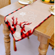 thumbnail image 1 of Mantel Rectangular de Navidad Poliéster 35 * 180 m Patrones de árboles de Navidad para la decoración de la Mesa de Navidad, Mantel de Navidad Impreso Mantel Absorbente Decoración de Año Nuevo (Ciervo), 1 of 4