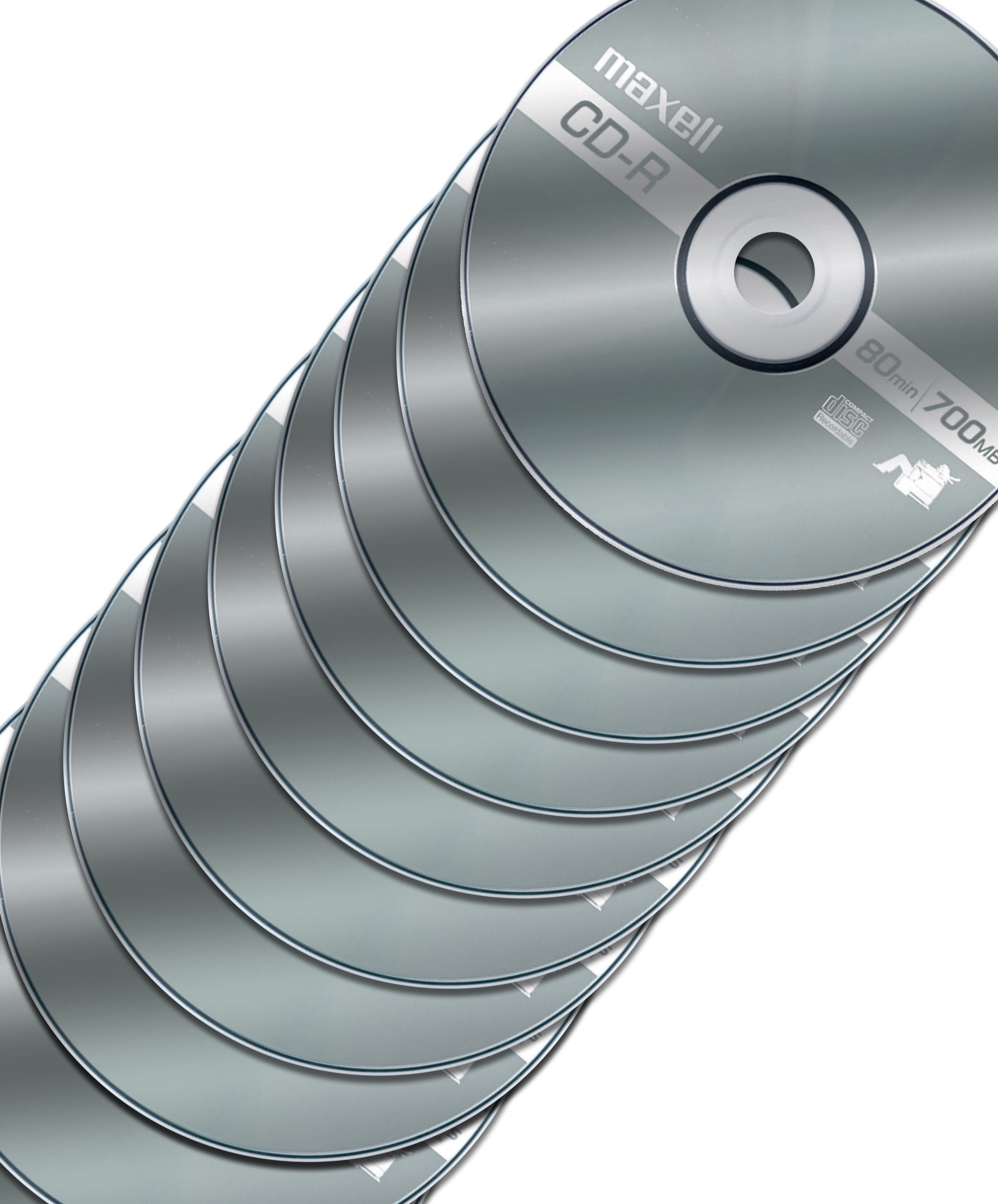 Maxell's 80 Min 700 MB 48X CD-R Recordable Disks Spindle, 10
