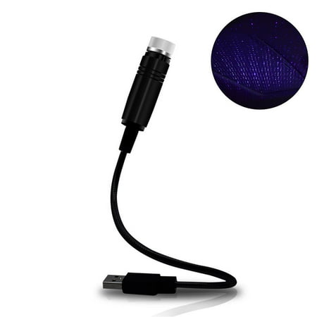 

USB Car Atmosphere Red/Purple Star Light Mini LED Projection Lamp Star Night
