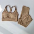 thumbnail image 2 of Traje de Yoga de gama alta, Sexy, a la moda, adelgazante, levantamiento de cadera, deportes, Fitness, sujetadores y mallas, camiseta sin mangas, conjunto transpirable, 2 of 6
