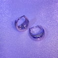 thumbnail image 6 of 925 Sterling Silver Plating Earrings Hoop Earrings for Women Hypoallergenic Earrings Wide Hoop Earrings, 6 of 7
