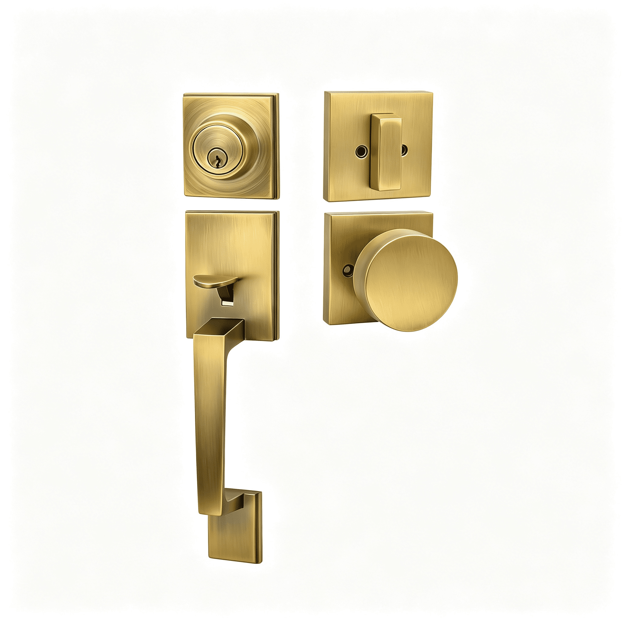 Kwikset Lido Satin Nickel Entry Lockset ANSI/BHMA Grade 2 KW1 1-3
