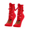 thumbnail image 1 of Calcetines de pareja hechos a mano, regalos, calcetines para mujeres, hombres, clubes, celebridades, calcetines con dedos del pie Naranja, 1 of 9