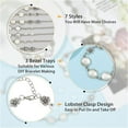 thumbnail image 3 of 7 Styles Bracelet Blank Bezel Settings with Glass Cabochons Alloy Vintage Retro Bracelets Antique Silver Round DIY Blank Domen Cameo Bracelet, 3 of 7