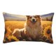 thumbnail image 1 of Balery Pastoral Sunflower Corgi Funda de Cojín Estampada, Regalos para Mujeres, Regalos de Amor para Ella, Regalos para Novia o Esposa, Funda de Almohada-20"x30", 1 of 6
