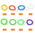 thumbnail image 3 of Unique Bargains Spiral Keychain, 8 Pack Plastic Wrist Stretchable Key Holder Lanyard, 8 Colors, 3 of 5