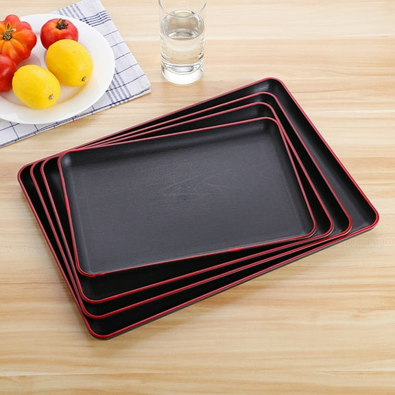 DEEPCRAFF Decorative Serving Tray 35x25in - Practical Storage and Dining Room Organizer, Simple Design, and Stylish