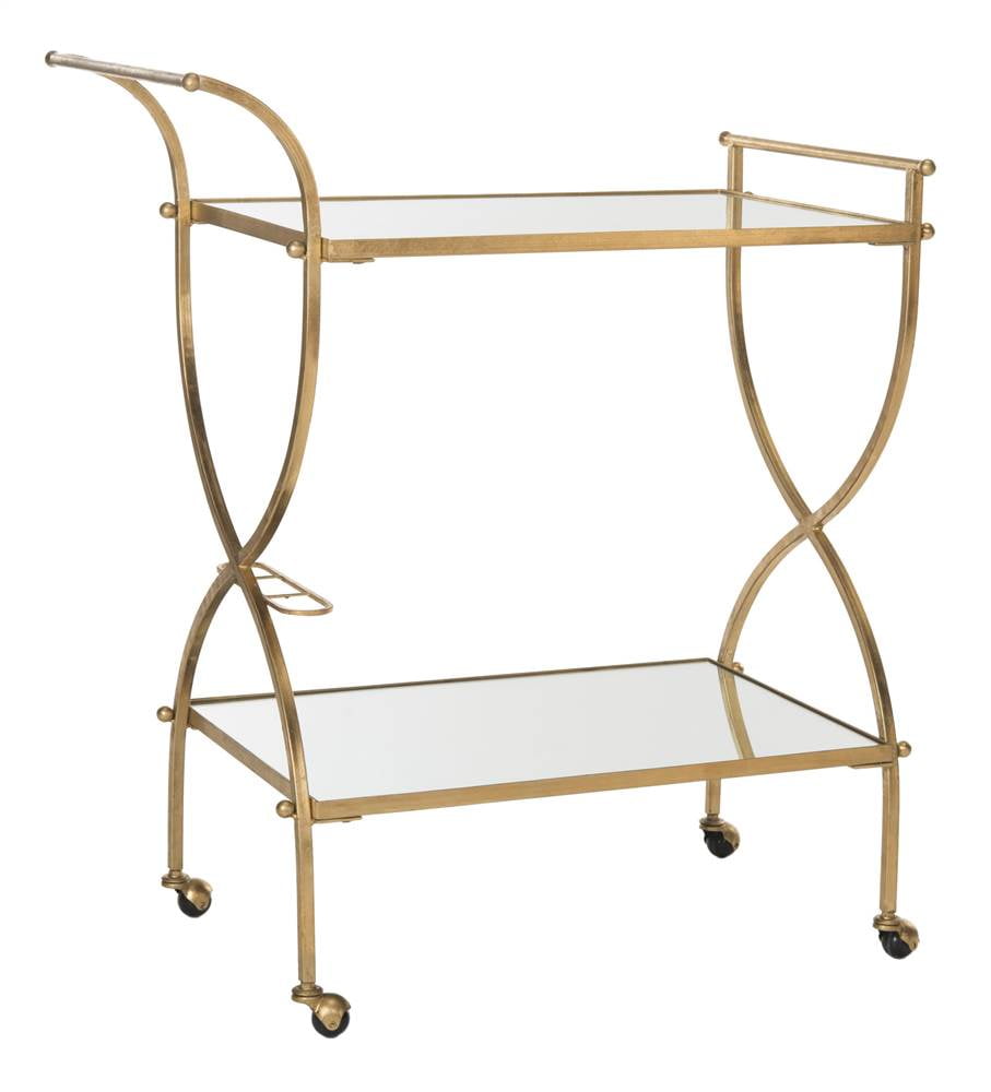 Safavieh Lucretius Metal Bar Cart, Gold