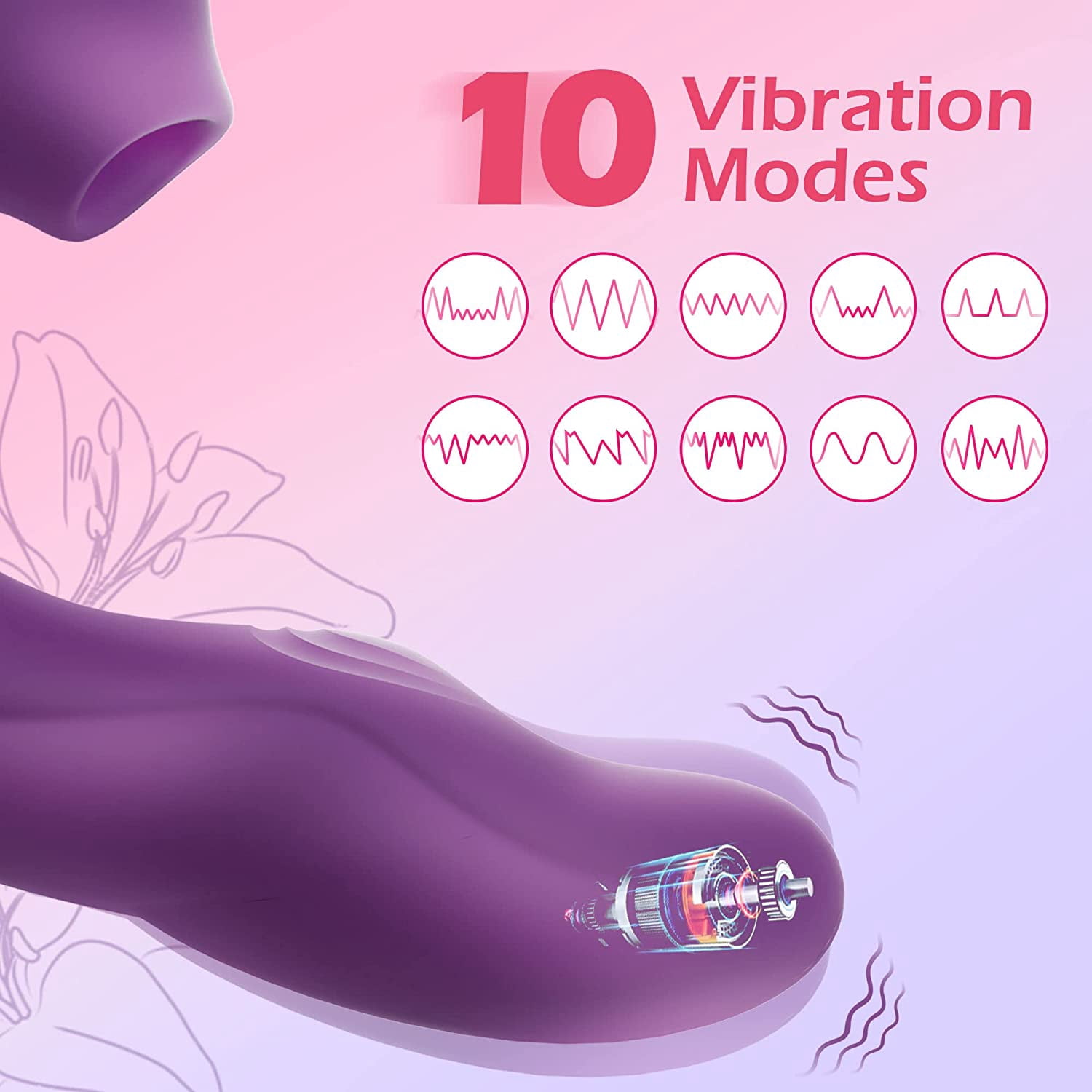Vibrator for Women, KERERO 3 in 1 Vibrator with 10 Vibration & 5 Licking Modes, Rechargeable Sex Toy for Women G Spot Vibrator Pleasure, Adult Sex Toys for Women and Couple