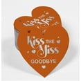 thumbnail image 2 of Inkdotpot 100 Pack Kiss The Miss Goodbye Bridal Shower Favor Paper Tag Craft Real Silver Foil Hang Tag, 2 of 6