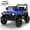 Blue, variant on Xuanlur 12V Kids Ride on Car with Remote Control, Ride on Toys w/ Dual Drive, Four-Wheel Suspension, Bluetooth Music, LED Lights, USB, Shock Absorption, Toys Car for Kids Aged, Black