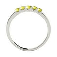 thumbnail image 4 of Mauli Jewels Rings for Women 0.25 Carat Yellow Diamond Five Stone Ring Prong-Setting 10K Solid Rose, White & Yellow Gold, 4 of 7