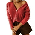 thumbnail image 1 of B91xZ Veste d'Hiver pour Femmes, Chaude, à Capuche, Rouge G, 1 of 5