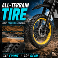 thumbnail image 4 of EVOKUN Q1 Electric Dirt Bike, 4000W Motor, 43.7 MPH with 48V 30Ah Removable Battery, 55-Mile Range, Full Suspension, Hydraulic Brakes, Mountain Off-Road Motorcycle for Teens Adults, 4 of 13