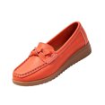 thumbnail image 2 of Willtoo Womens Fashion Wedge Loafer Classic Slip On Soft Sole Driving Business Work Dress Boat Shoes Daily Lightweight Non-Slip Penny Casual Shoes, 2 of 5