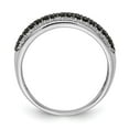 thumbnail image 2 of 14k White Gold White and Black Diamond Band Ring RM5693, 2 of 5