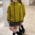 thumbnail image 6 of Xyant Girls Rain Jacket Boys Sportswear Water Resistant Hoodie Kids Toddler Lightweight Raincoats Windbreaker Outdoor (Yellow,11-12 Years), 6 of 6