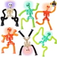 thumbnail image 1 of Esqueleto de Halloween Joyin de Fidget Toys que brilla en la oscuridad, 6 unidades, 1 of 7