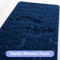 thumbnail image 3 of Alfombrillas de baño de espuma viscoelástica para baño, alfombrilla de baño con adoquines superabsorbentes, alfombra de baño antideslizante, alfombras de baño lavables a máquina, azul real, 50 x 80 cm, 3 of 4