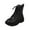 Black, variant on Wensltd Women's Ankle Boots Low Chunky Block Heel Slip on Fall Booties Shoes