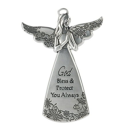 - God Bless & Protect You Always Angels Among Us Visor Clip - By Ganz