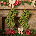 thumbnail image 6 of Lsque Corn 2 Pattern 18 Inch Christmas Stockings, Festive Holiday Stocking for Christmas Decorations Holiday Decor, 6 of 8