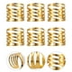 thumbnail image 2 of 6pcs Anillo de servilleta simple de 6pcs Anillo de servilleta de boda Cena de metal Hebilla de servilleta (Dorado), 2 of 5