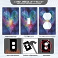 thumbnail image 3 of Light Switch Cover Switch Plate Outlet Cover Plug Cover for Electrical Unused Outlet Cover Heart with Galaxy Background, 3 of 6