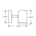 thumbnail image 2 of Scandvik LED Brass Reading Light - 10-30V [19052P], 2 of 2