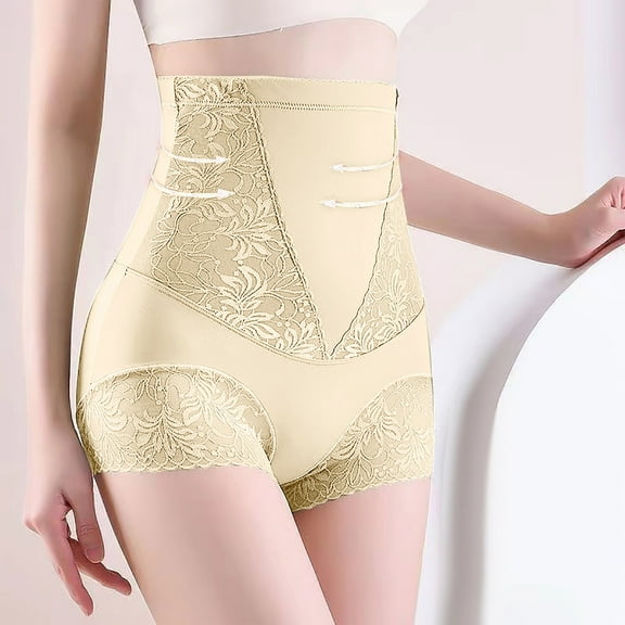 On Sale Clearance Items for Women Ladies Briefs Underwear Women's High Waisted Underwear Plus Size Underwear for Women(Beige)