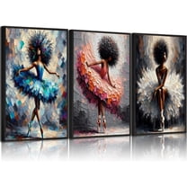 Hieng 3Piece Christian Wall Painting Bible Prints Girls Room Painting Bible Verse Poster with Pink Flowers and Bow Design Gallery Picture Religious Bedroom Decor