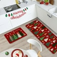 thumbnail image 4 of Christmas Kitchen Mats For Floor Non Skid Washable Set Of 2 Polyester Rugs 16 in x 24 in + 16 in x 48 in, 4 of 6