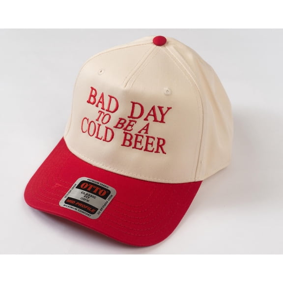 Bad Day To Be a Beer Embroidered Trucker Hat, Baseball hat, Summer hat, Funny trendy trucker snapback hat Fourth of July hat, 4th of July