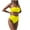 Yellow, variant on Viikei Bikini Swimsuit for Women Two Piece Swimwear Top Botton