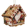 thumbnail image 2 of DIY Christmas Candy House Ornament Kit, Handmade Rhinestone Gingerbread House Craft, Festive Tabletop Home Decor, Holiday Art Gift, 2 of 9