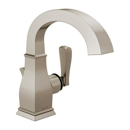 Delta Lakewood Spotshield Brushed Nickel Single Handle Lavatory Faucet 2 in.
