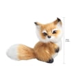 thumbnail image 4 of Mini Fox Plush Stuffed Animal Toy 3.14Inch Realistic Faux Fur Decor For Home Office Desk Shelf Display Gift, 4 of 4