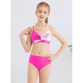 thumbnail image 5 of 3Pcs Teens Girl Summer Adjustable Strap Bikini Swimsuit Set Tropical Floral Bathing Suit Swimwear With Mesh Pant 9-16Y, 5 of 8