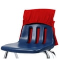 thumbnail image 2 of Seat Sack Elastic Student Chair Storage Pocket - Fits 12"-17" Seats, Stretch Over-the-Chair Storage for Student Desk Organization, Red, 1-PK, 2 of 10