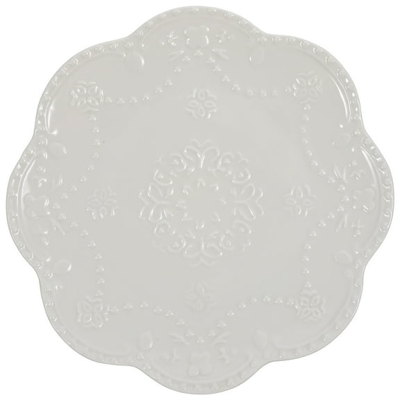 Tea Tray Decorative Serving Plate Ceramic Dessert Cake Decorating White Ceramics