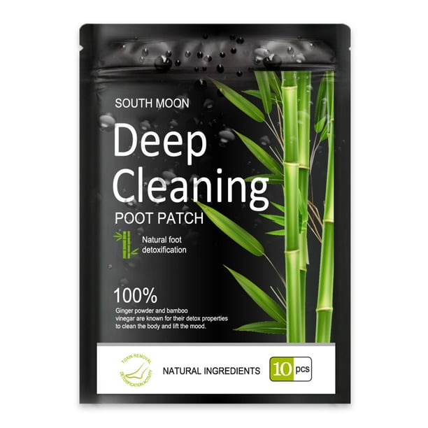 SOUTH MOON 10Pcs Deep Cleaning Foot Patches Natural Foot Detoxification