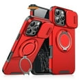 thumbnail image 3 of Phone Case for Apple iPhone 17 Pro Hybrid Case with 360° Magnetic Ring Stand, Camera Slide Protector & Compatible with MagSafe Cover Fit for Apple iPhone 17 Pro (6.3") (Red), 3 of 7