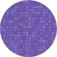 thumbnail image 1 of Ahgly Company Machine Washable Indoor Round Transitional Purple Amethyst Purple Area Rugs, 4' Round, 1 of 7