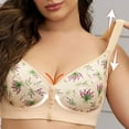 thumbnail image 2 of ATENAR Bras for Women,Wireless Bras for Women,Womens Bras,Stretch Fabric,Breathable,Solid,Polyester,Beige,44, 2 of 9