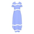 thumbnail image 4 of Mefallenssiah Robes d'Été Décontractées pour Femmes Col Rond Manches Courtes Poches Robe Longue Imprimée, 4 of 6