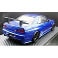 thumbnail image 6 of Ignition-Model Nissan Skyline GT-R R34 (BNR34) Top Secret 34GT-R RHD Blue Metallic 1:18, 6 of 11