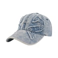 thumbnail image 2 of Iaqnaocc Washed Vintage Baseball Cap Distressed Cotton Adjustable Dad Hat Unisex Fashion Cap Low Profile Breathable Lightweight Light Blue, 2 of 3