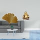thumbnail image 2 of Arte de pared de hierro con hojas de ginkgo y escultura de Buda Maitreya, decoración abstracta de Feng Shui para sala de estar, oficina, hotel, comedo, 2 of 8